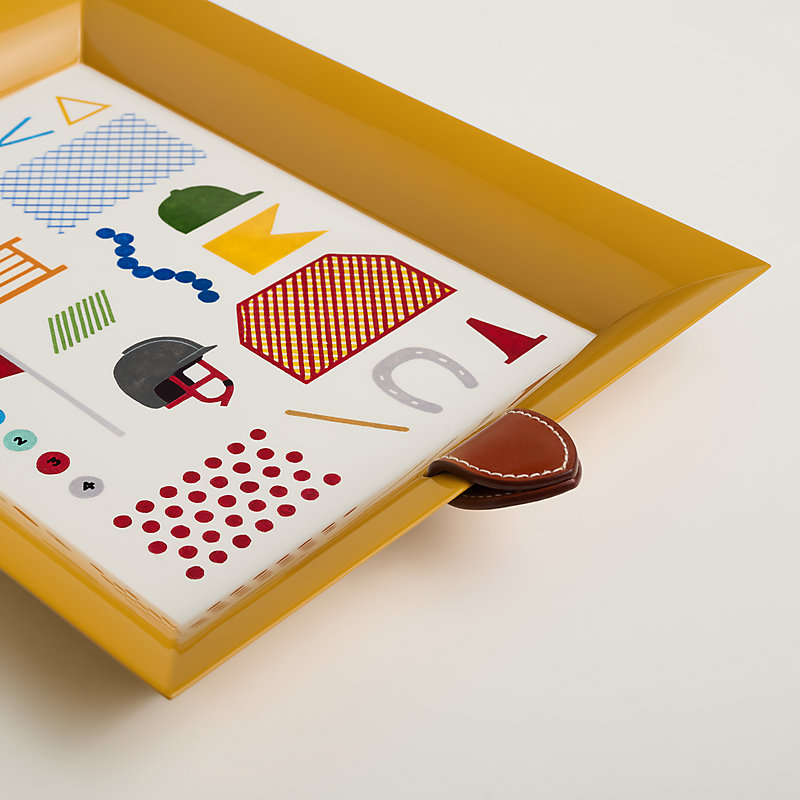 Atrium Saut Hermès letter tray - Yellow | Hermès USA